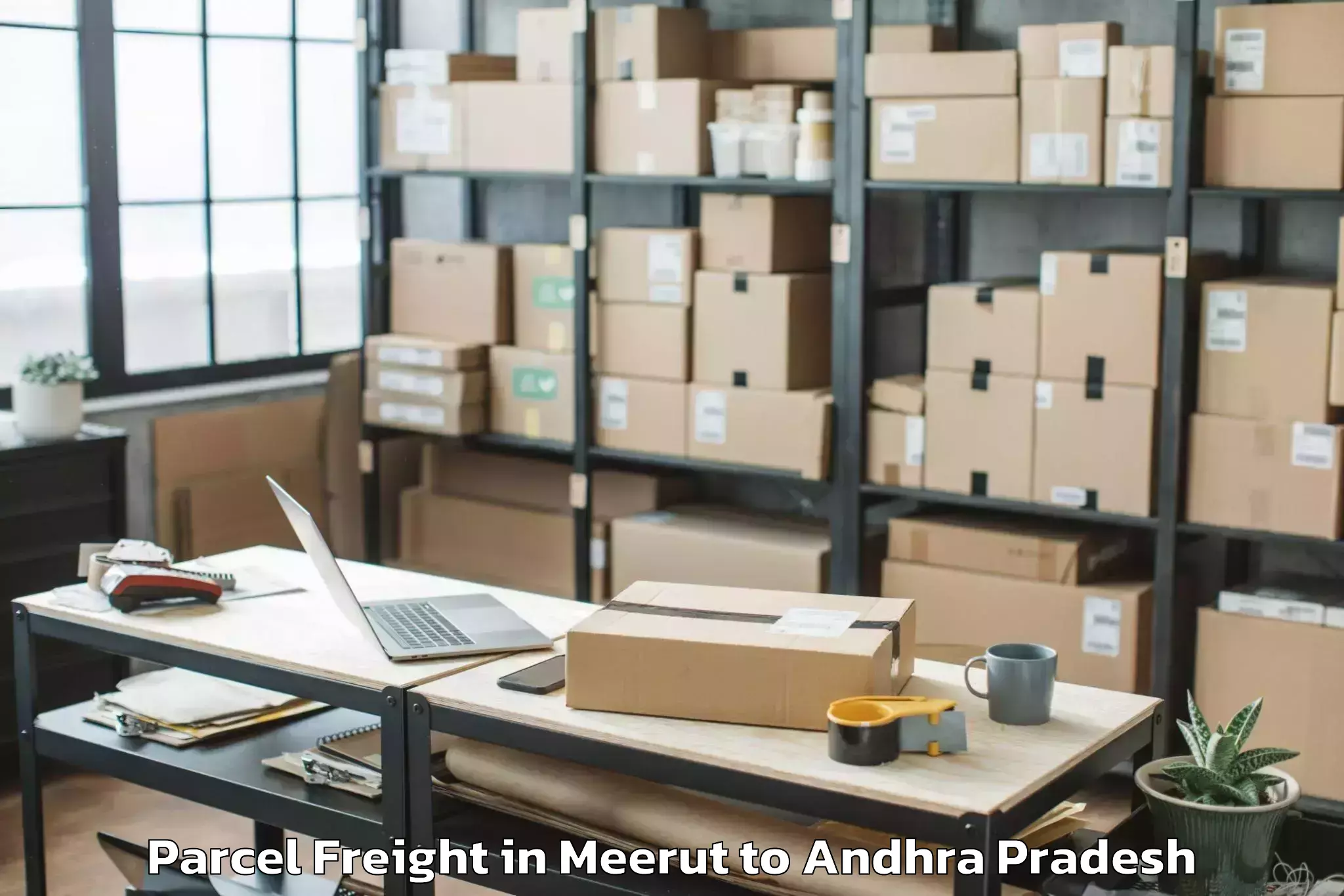 Affordable Meerut to Kamepalle Parcel Freight